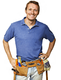 A plumber man having a plumbing tools with him