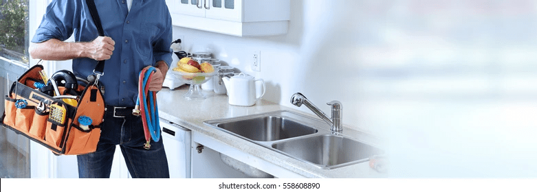 plumber man with a tool bag